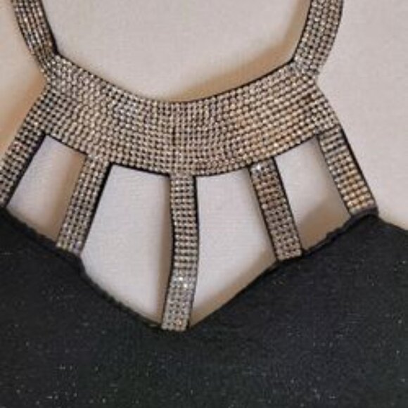 Black Sparkle Dress Size Large - Picture 2 of 3